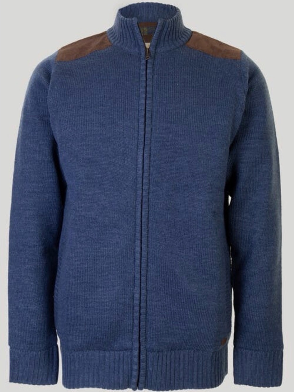 PG Heritage Zip Thru Suede Trim Cardigan Green Large NWT